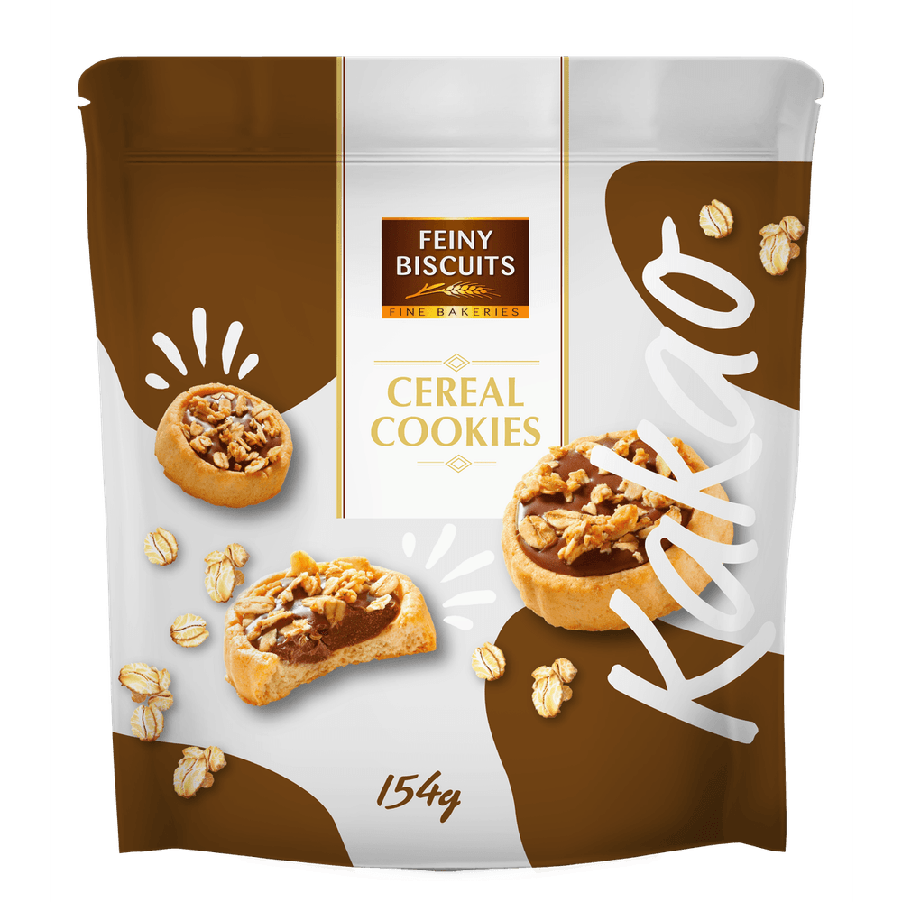 Feiny Biscuits Cereal Cookies Kakao 154g kakaofreie Schoko-Alternative