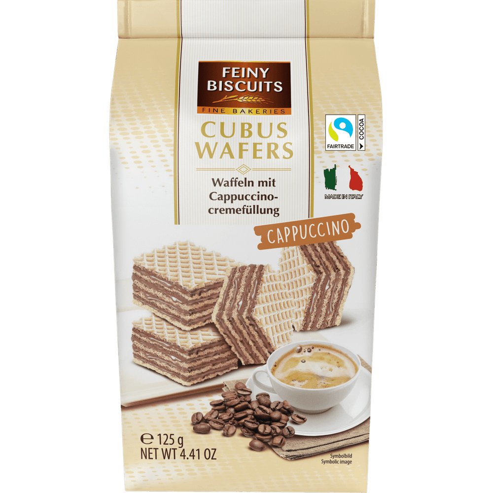Feiny Biscuits Cubus Wafers Cappuccino 125g