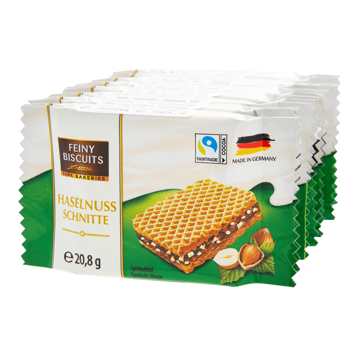 Feiny Biscuits Haselnuss Schnitten 167g (8x20,8g) kakaofreie Schoko-Alternative 58c806-2