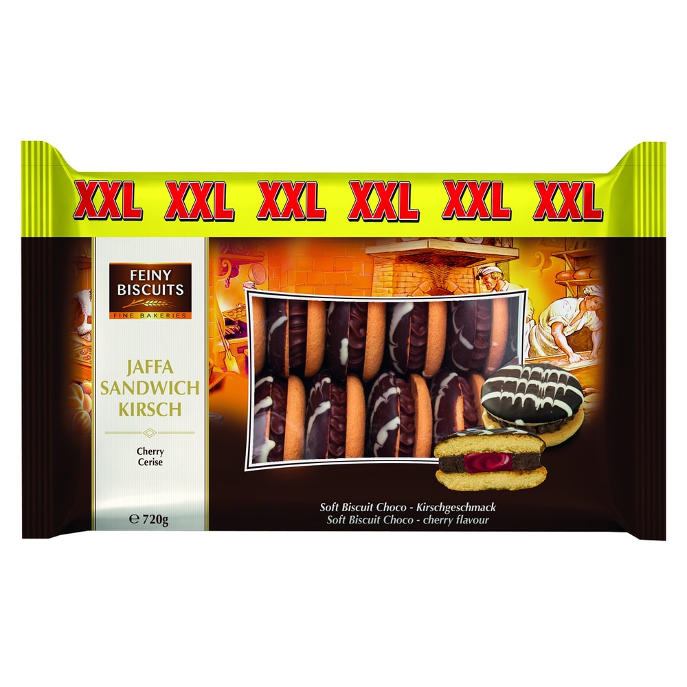 Feiny Biscuits Jaffa Sandwich Schokolade-Kirsch 720g
