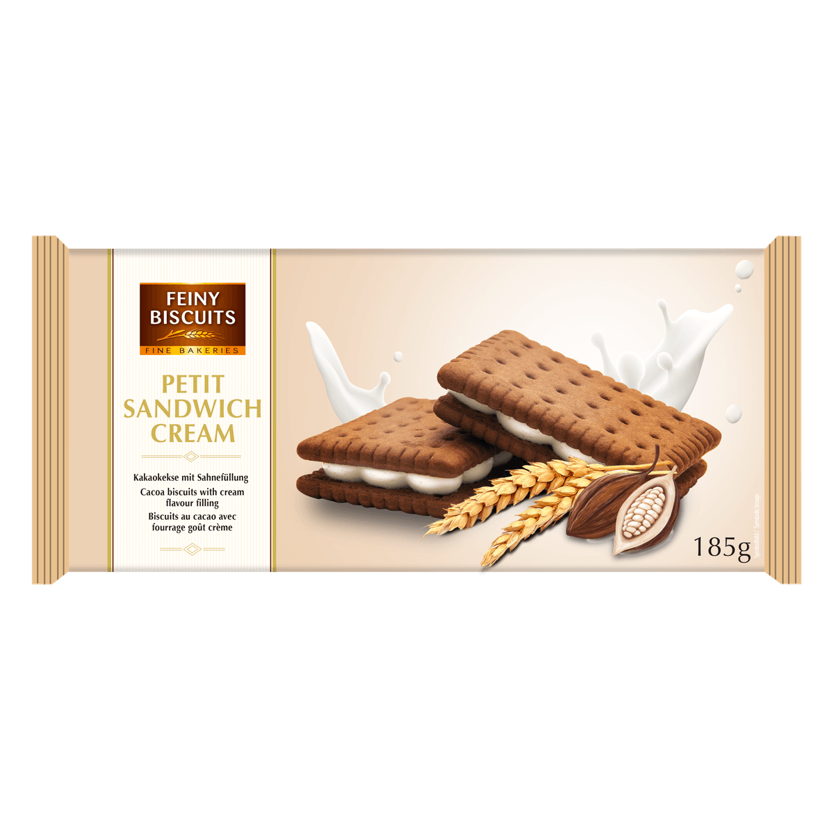 Feiny Biscuits Sandwich Kekse Kakao mit Cremefüllung 185g kakaofreie 58c806-2