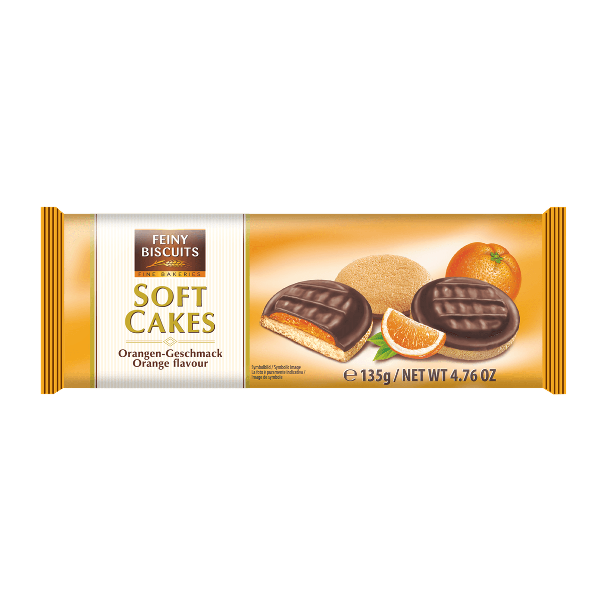 Feiny Biscuits Softcakes Orange 135g kakaofreie Schoko-Alternative 58c806-2