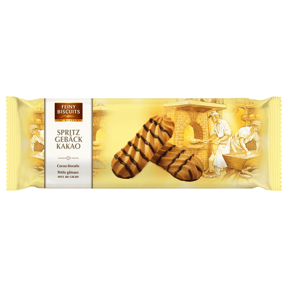 Feiny Biscuits Spritzgebäck Kakao 200g kakaofreie Schoko-Alternative