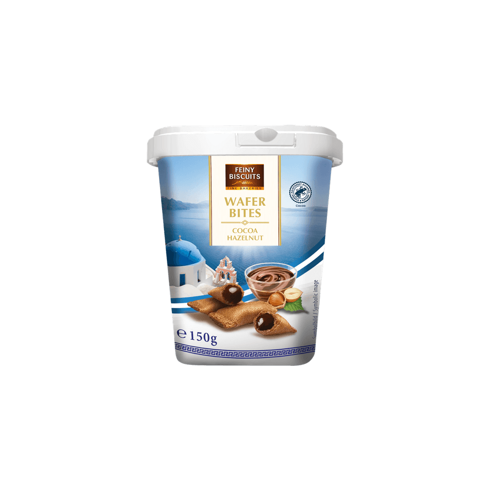 Feiny Biscuits Wafer bites Schokolade-Haselnuss 150g kakaofreie