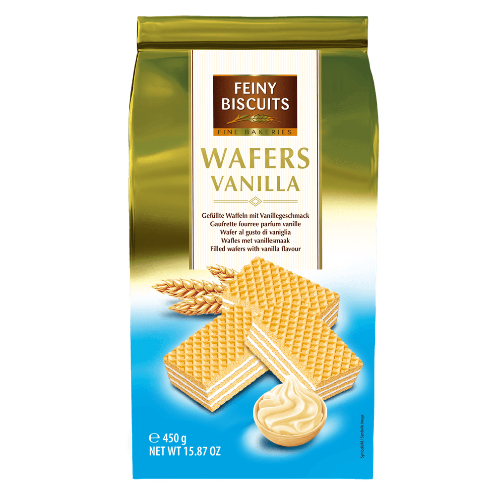 Feiny Biscuits Waffeln mit Cremefüllung und Vanillegeschmack 450g