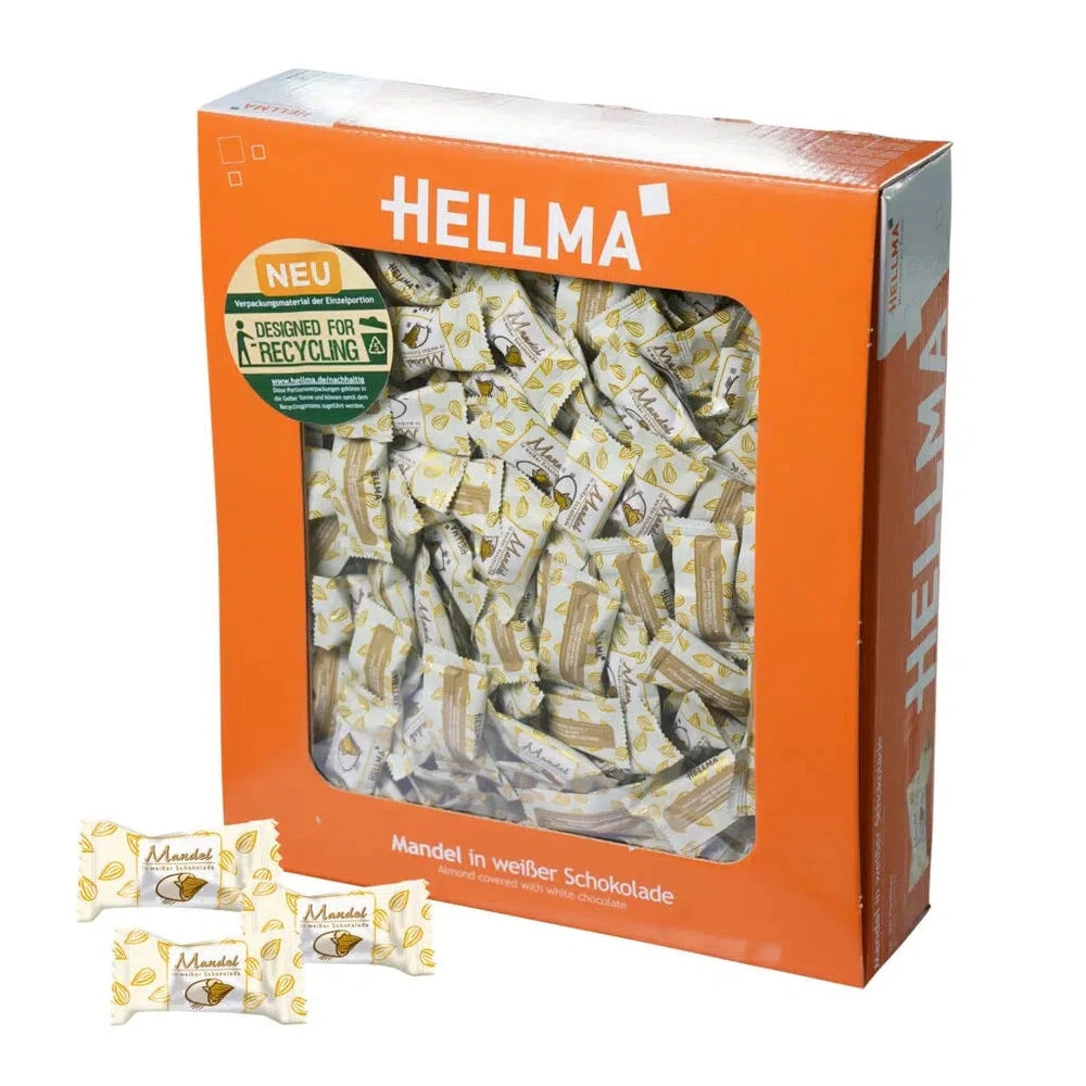 HELLMA Mandel in weißer Schokolade 360 St. 860g