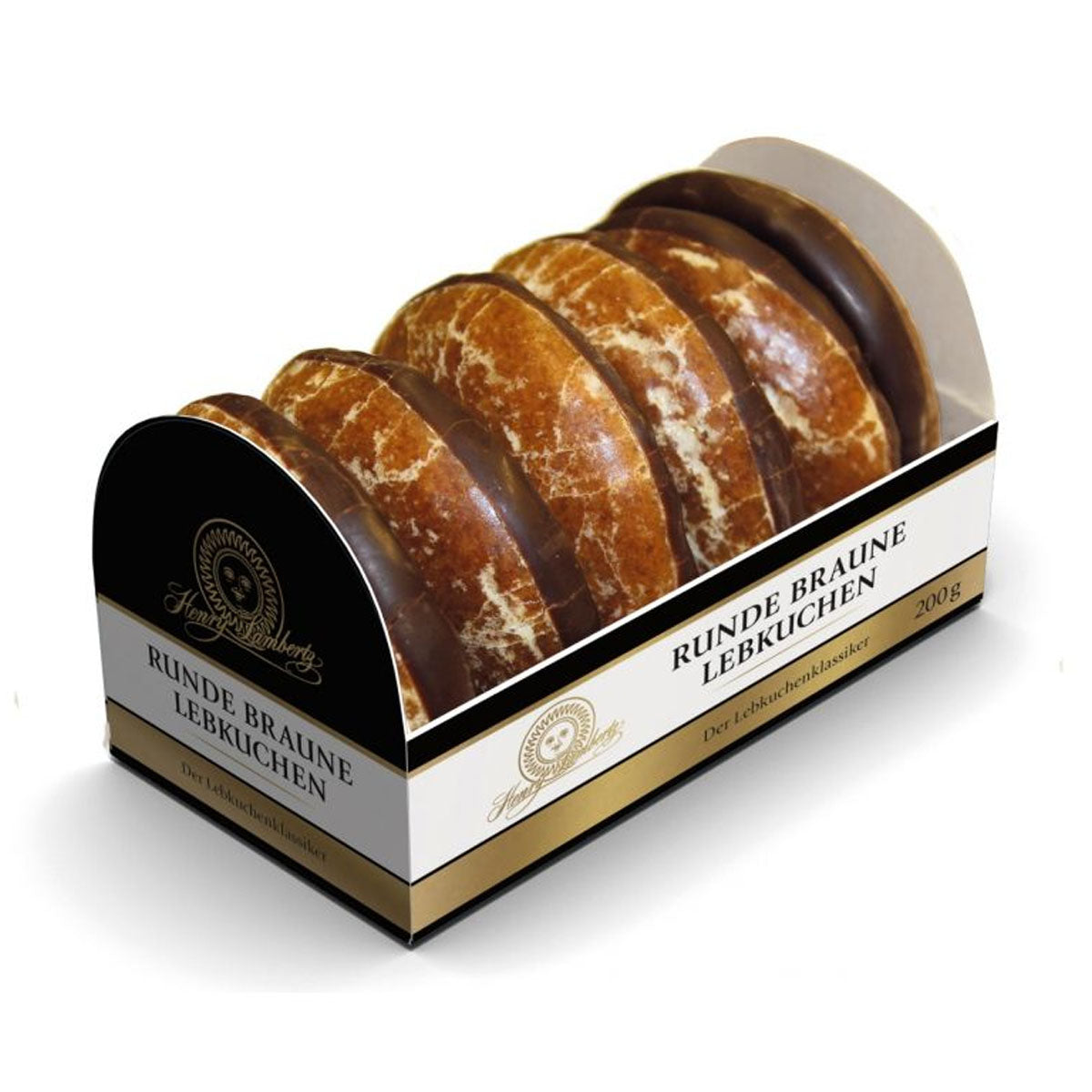 Henry Lambertz Runde Braune Lebkuchen 200 g – Originalverpackung
