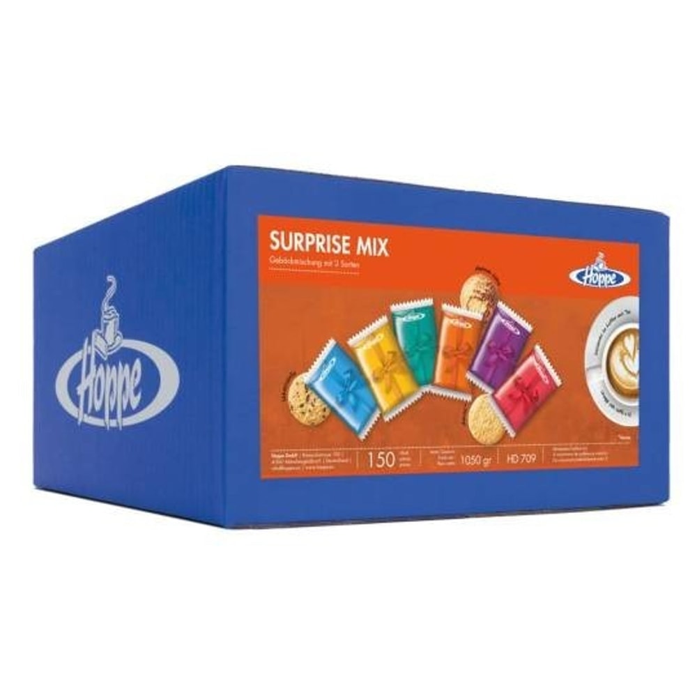 Hoppe Gebäck Surprise Mix Kekse Mandel Stracciatella Marmor 150 Stück 1050g HD709