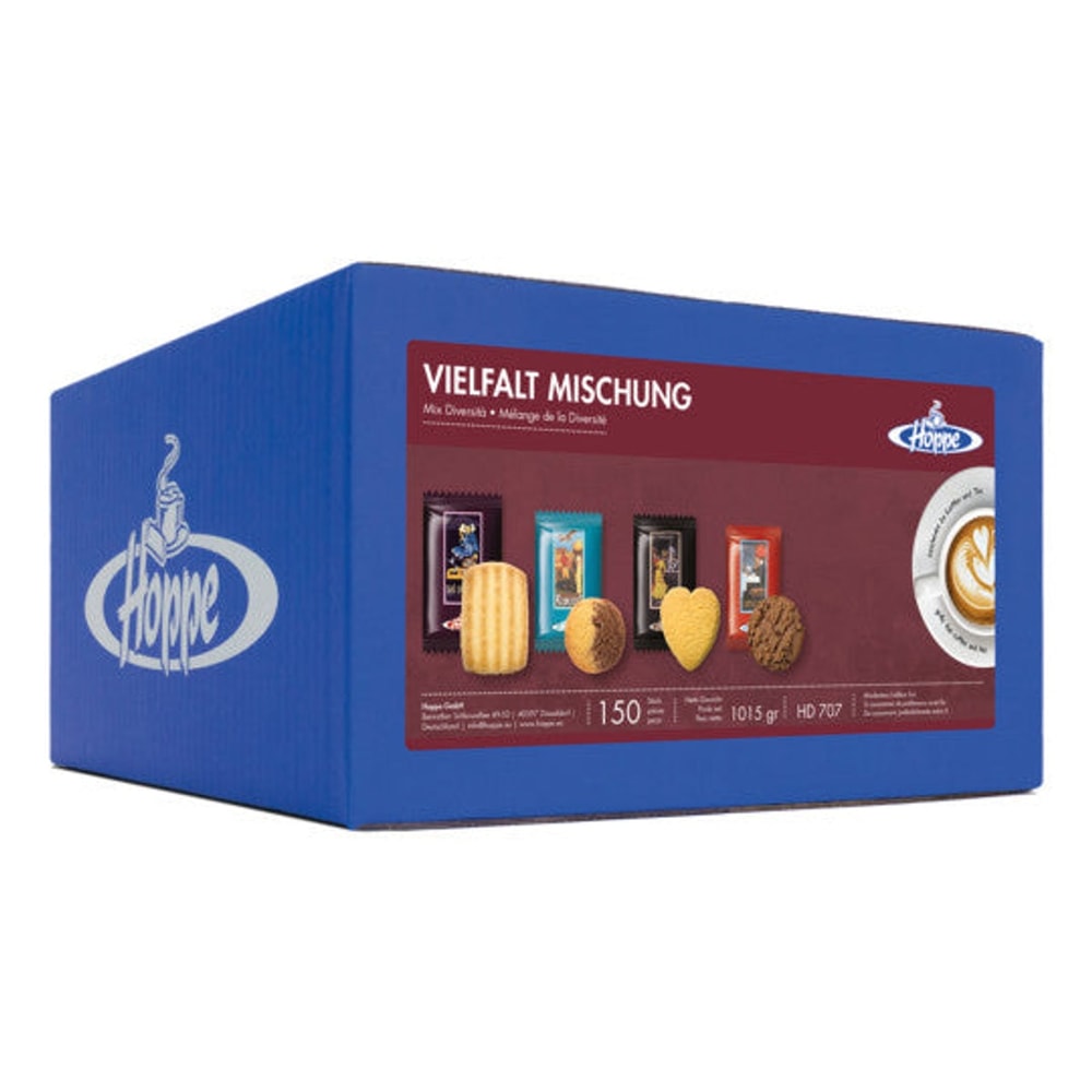 Hoppe Gebäck Vielfalt Mischung Kekse Sortiment 150 Stück 1050g HD707