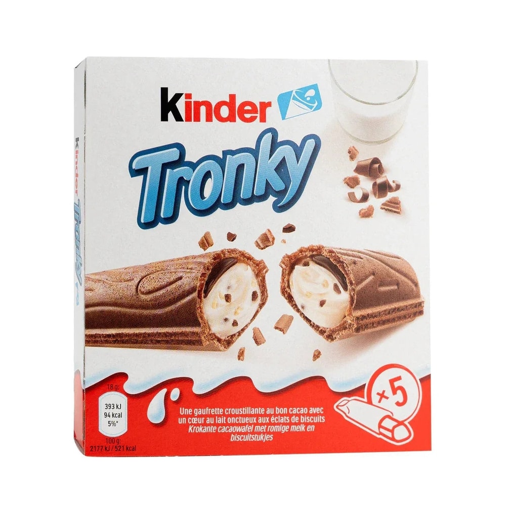 Kinder Tronky Kakaowaffel Milchcreme Schokolade 90g
