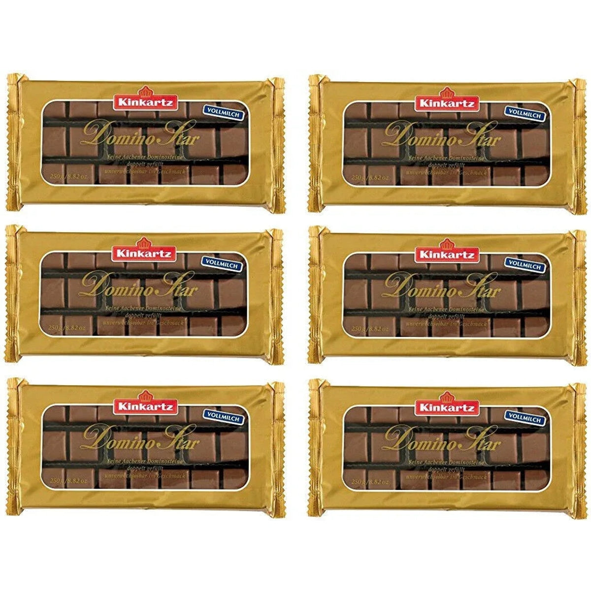 Kinkartz Domino Star Vollmilch Feine Aachener Dominosteine 6x 250g 58c806-2