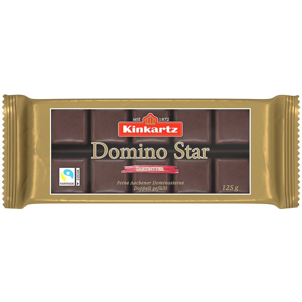 Kinkartz Domino Star Zartbitter 125g