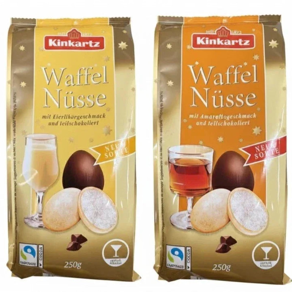 Kinkartz Waffel Nüsse Waffeleier Eierlikör- & Amaretto-Creme je 250g 58c806-2