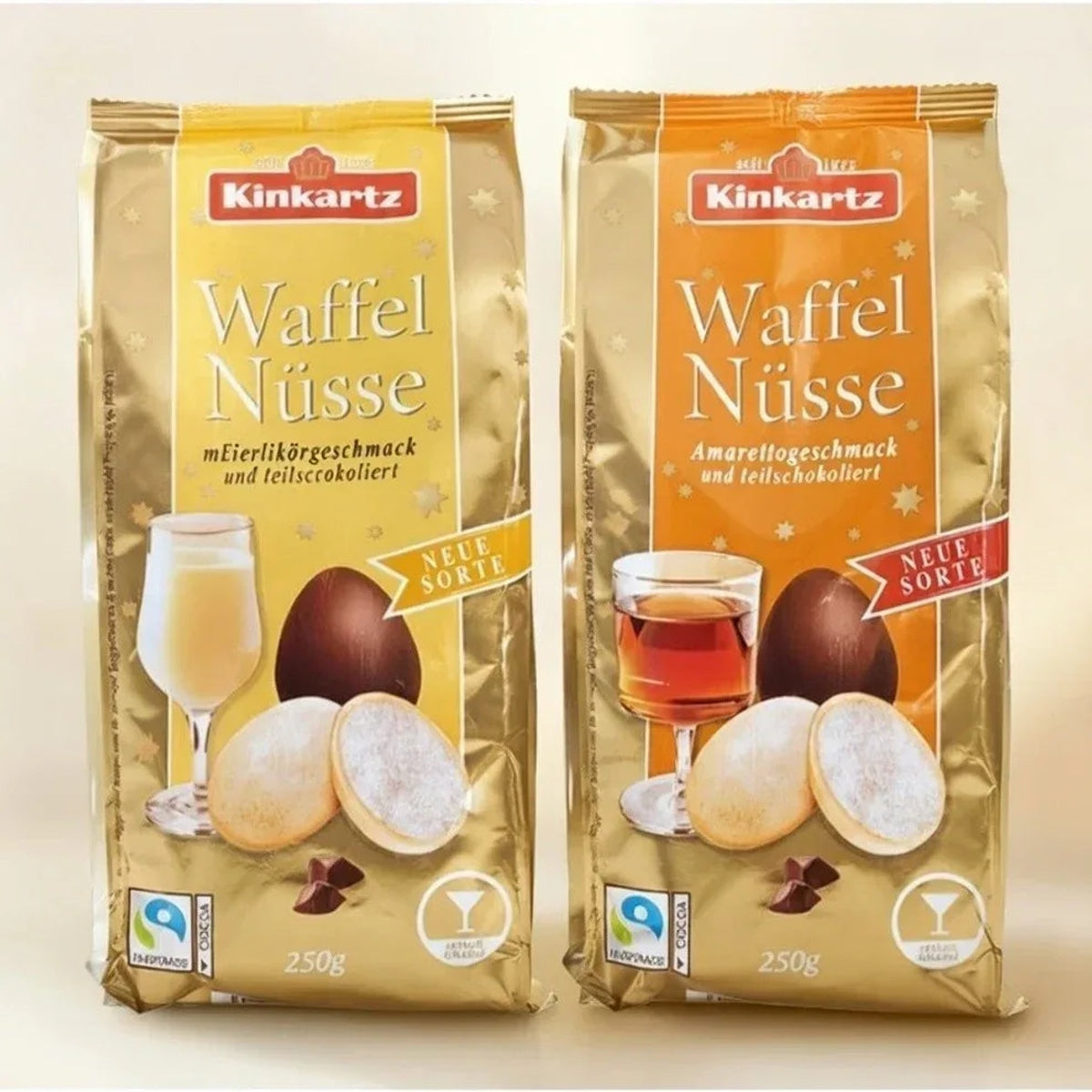 Kinkartz Waffel Nüsse Waffeleier Eierlikör- & Amaretto-Creme je 250g 58c806-2