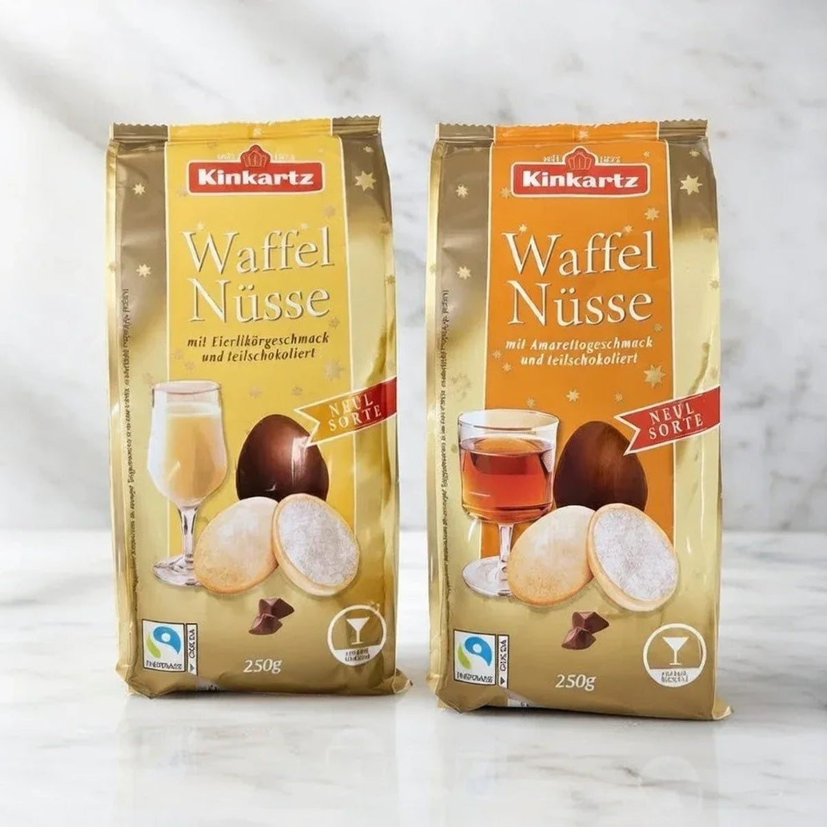 Kinkartz Waffel Nüsse Waffeleier Eierlikör- & Amaretto-Creme je 250g 58c806-2