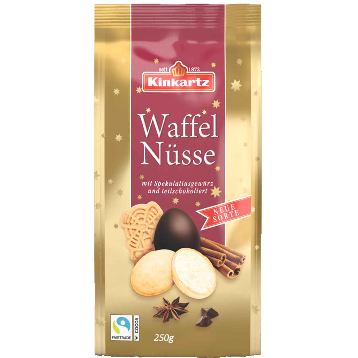 Kinkartz Waffelnüsse Spekulatius Vollmilch 250 g