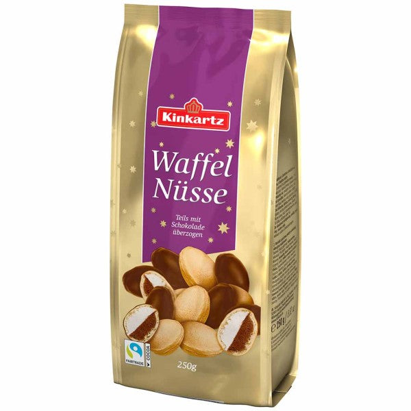 Kinkartz Waffelnüsse Zartbitter teilschokoliert 250 g