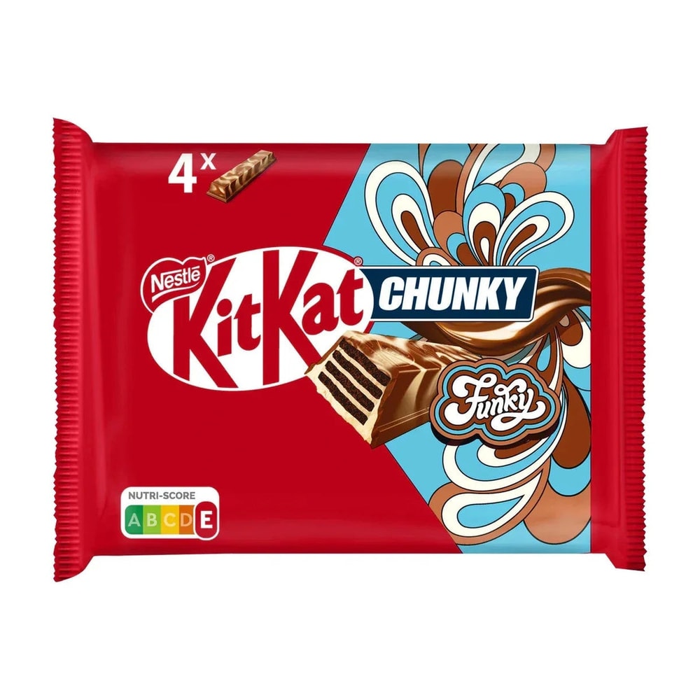 KitKat Chunky Funky Knusperwaffel Milchschokolade 4x40g