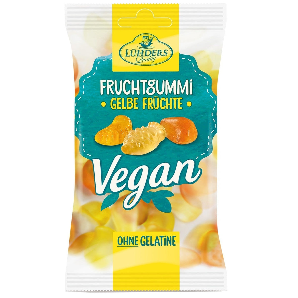 Lühders Fruchtgummi Gelbe Früchte vegan 80g 58c806-2