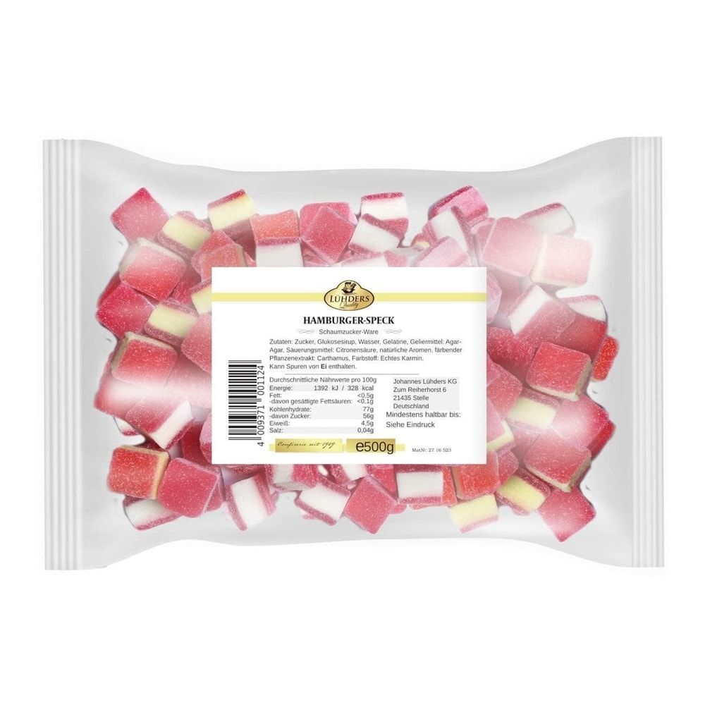 Lühders Fruchtgummi Hamburger Speck 500g
