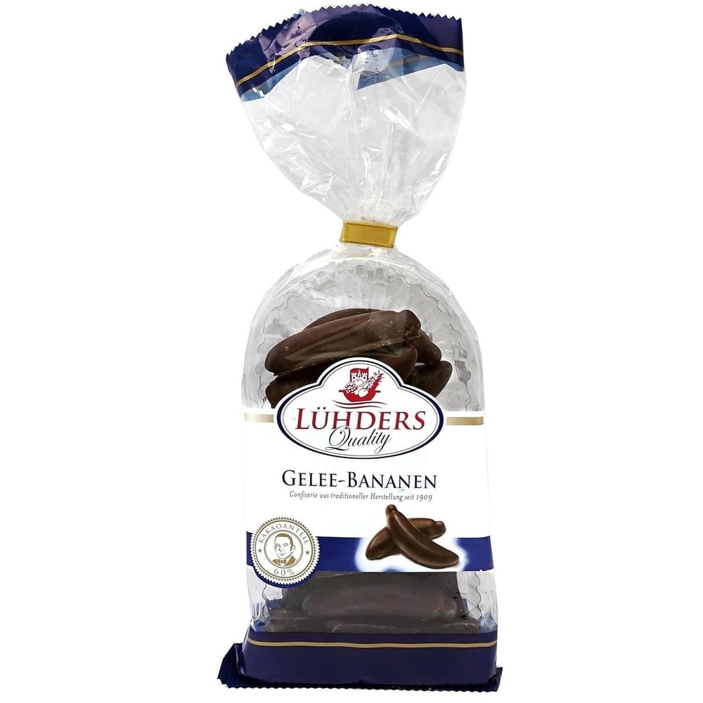 Lühders Gelee Bananen Schokolade 175g