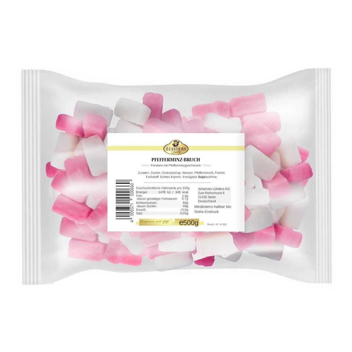 Lühders Pfefferminzbruch Pfefferminz rosa weiß 500 g 58c806-2