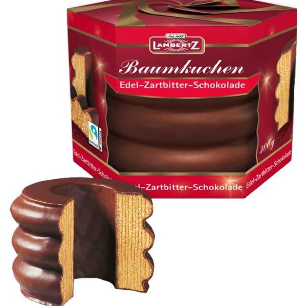 Lambertz Baumkuchen Zartbitter Edle Zartbitter Schokolade 300g