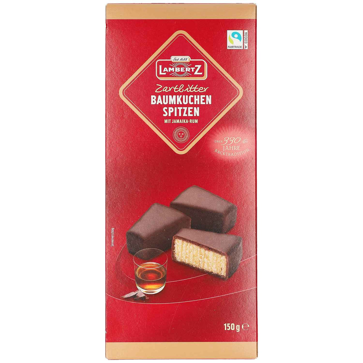 Lambertz Baumkuchenspitzen Jamaika-Rum Zartbitter 150 g