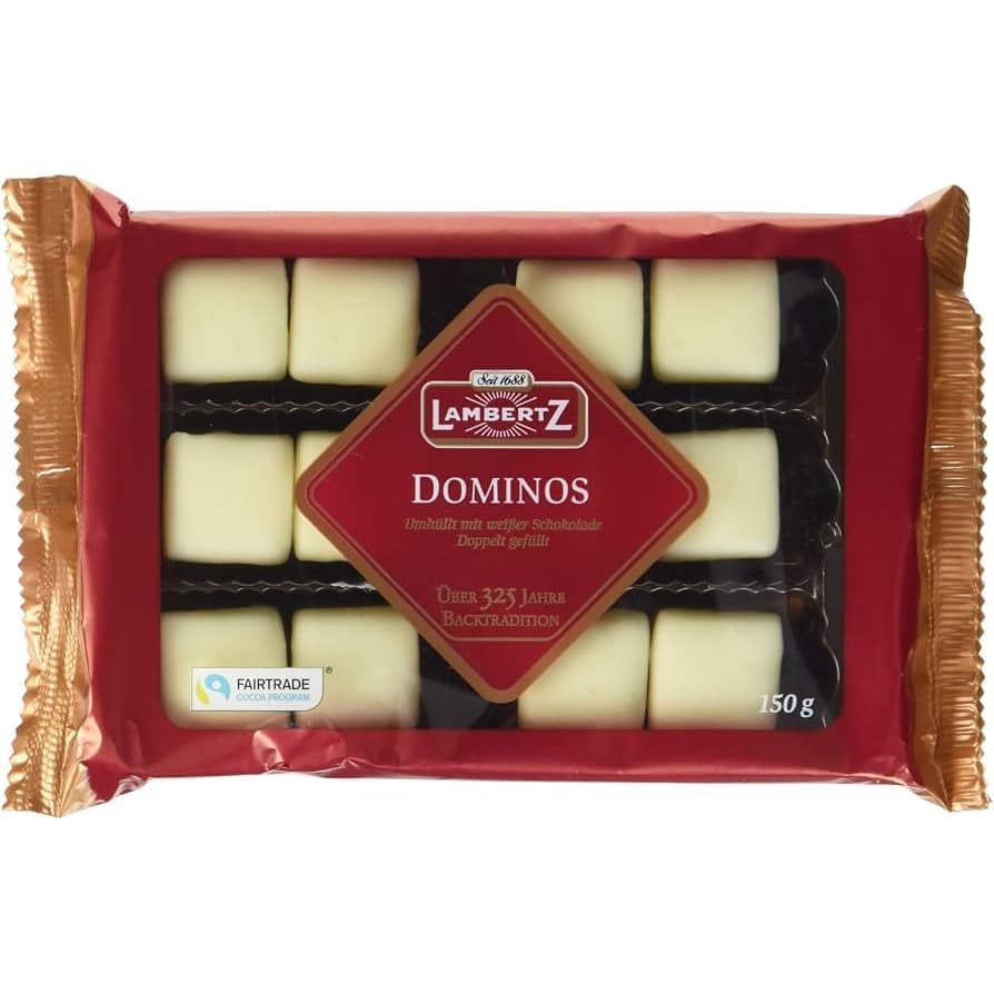 Lambertz Dominos Weiße Schokolade 150g