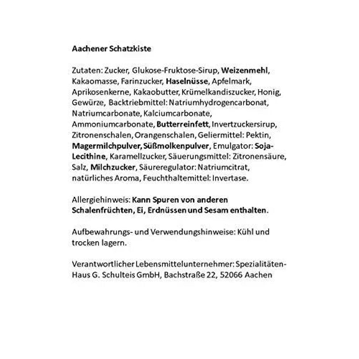 Lambertz Gebäckmischung Aachener Schatzkiste Metalltruhe 2kg 58c806-2