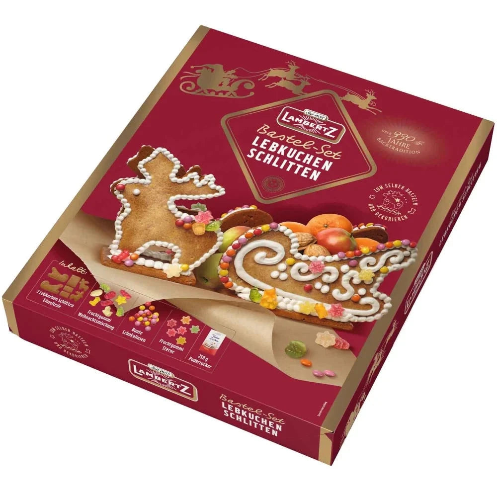 Lambertz Lebkuchen-Schlitten Bastel-Set 828g