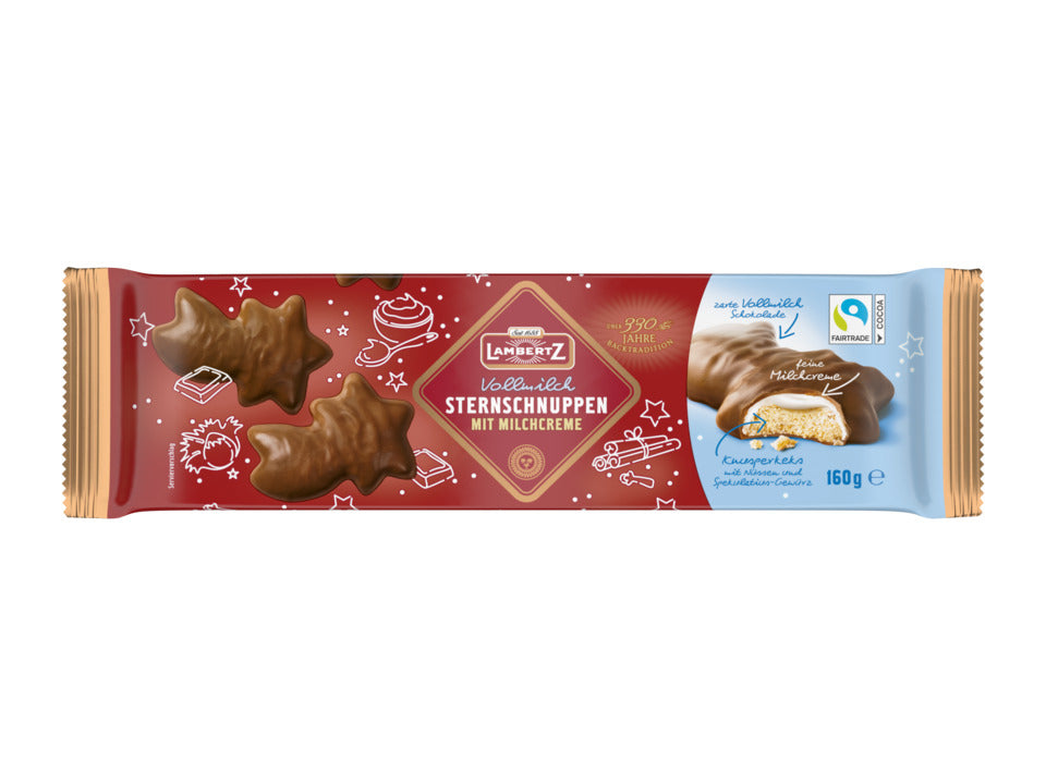 Lambertz Sternschnuppen Milchcreme Vollmilch 160 g – Originalverpackung