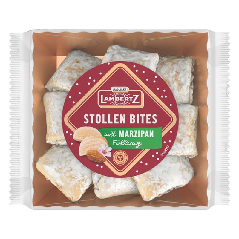 Lambertz Stollen Bites mit Marzipan-Füllung 350 g – Originalverpackung