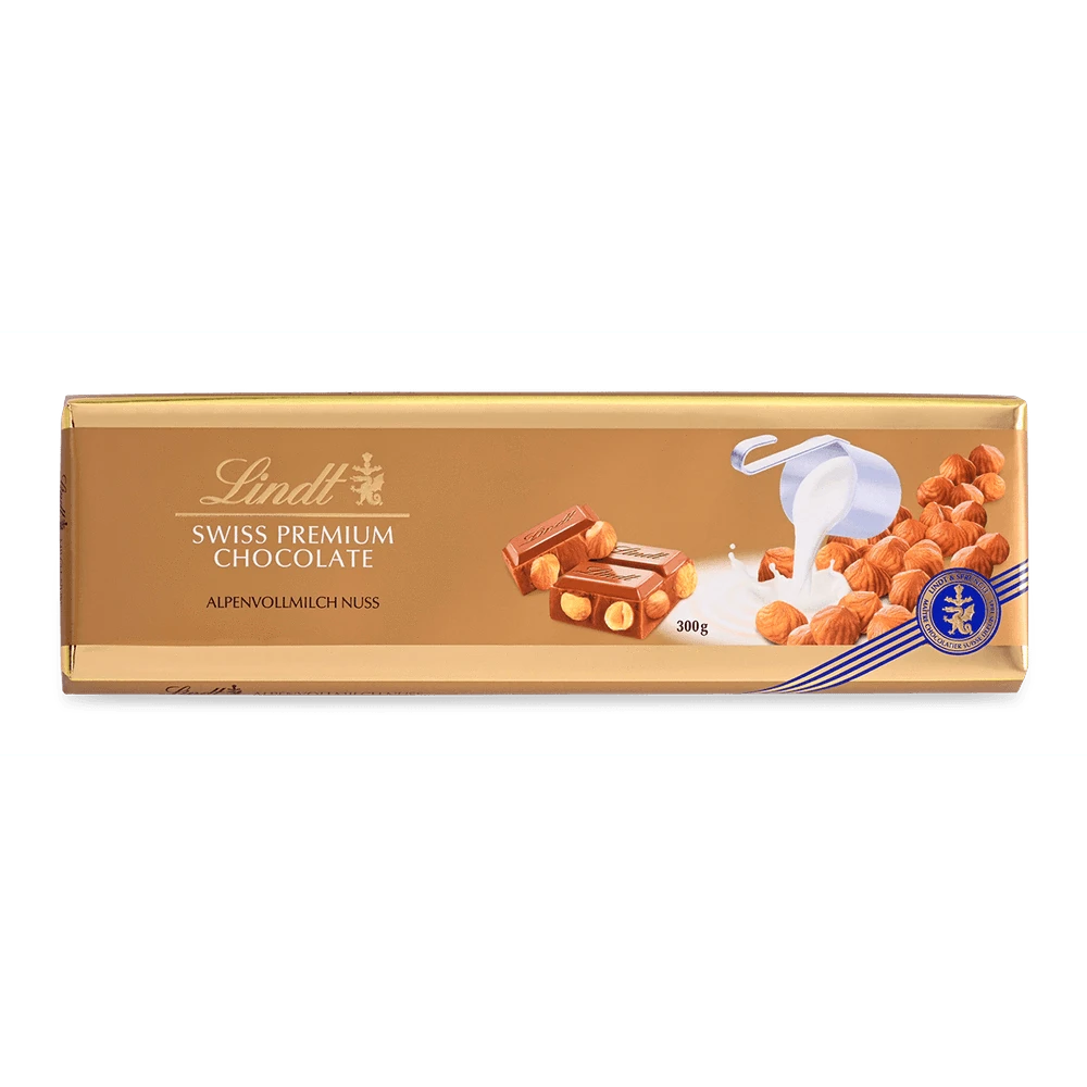 Lindt Alpenvollmilch Nuss, 300g
