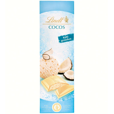 Lindt Cocos weiße Schokolade mit einer Kokos Creme Füllung 100g