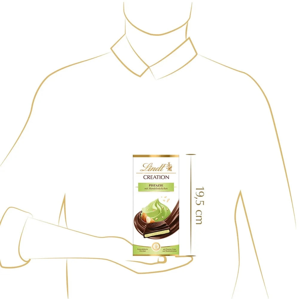 Lindt Creation Pistazie & Mandel Stückchen - Schokolade - 150g