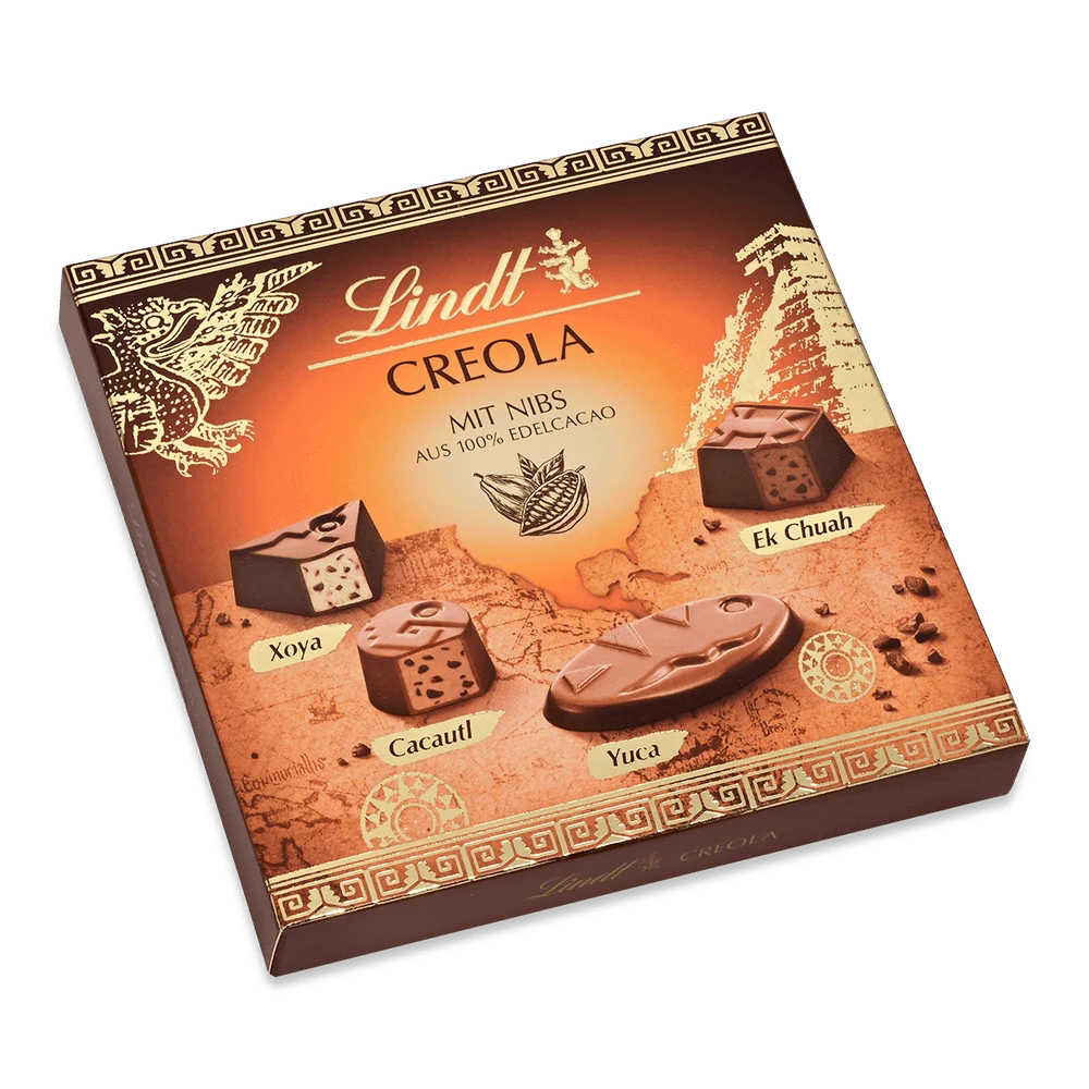 Lindt Creola Pralines, Schokolade, 100g Packung