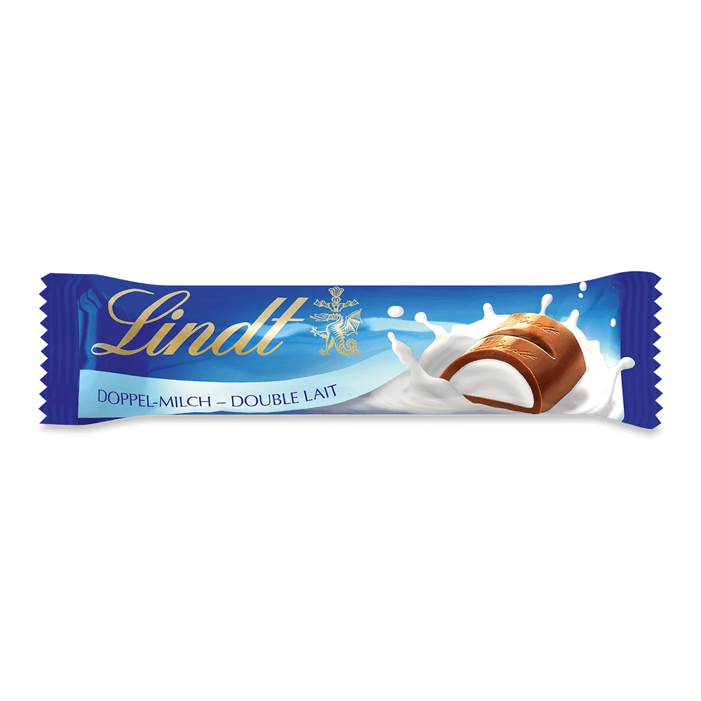 Lindt Doppelmilch Riegel 18x38g | Vollmilch | 684g Großpackung