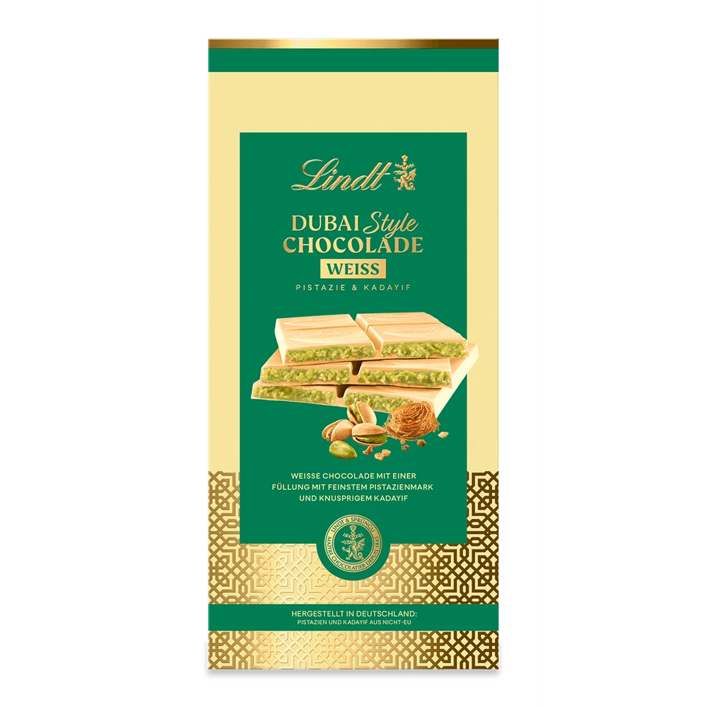 Lindt Dubai Style Chocolade Weiß, 150g