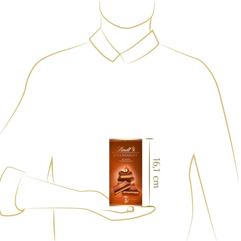 Lindt Edel-Nougat Schokolade 100g Tafel