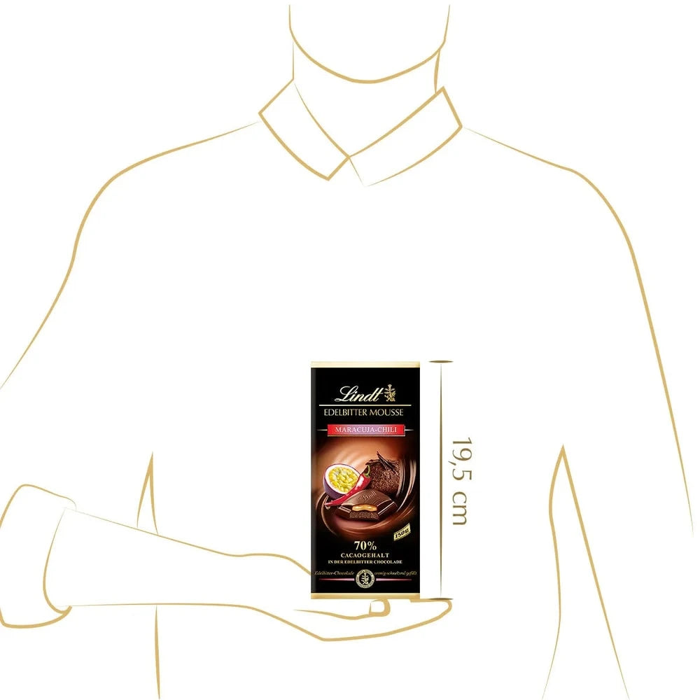 Lindt Edelbitter Mousse Maracuja-Chili Tafel 150g