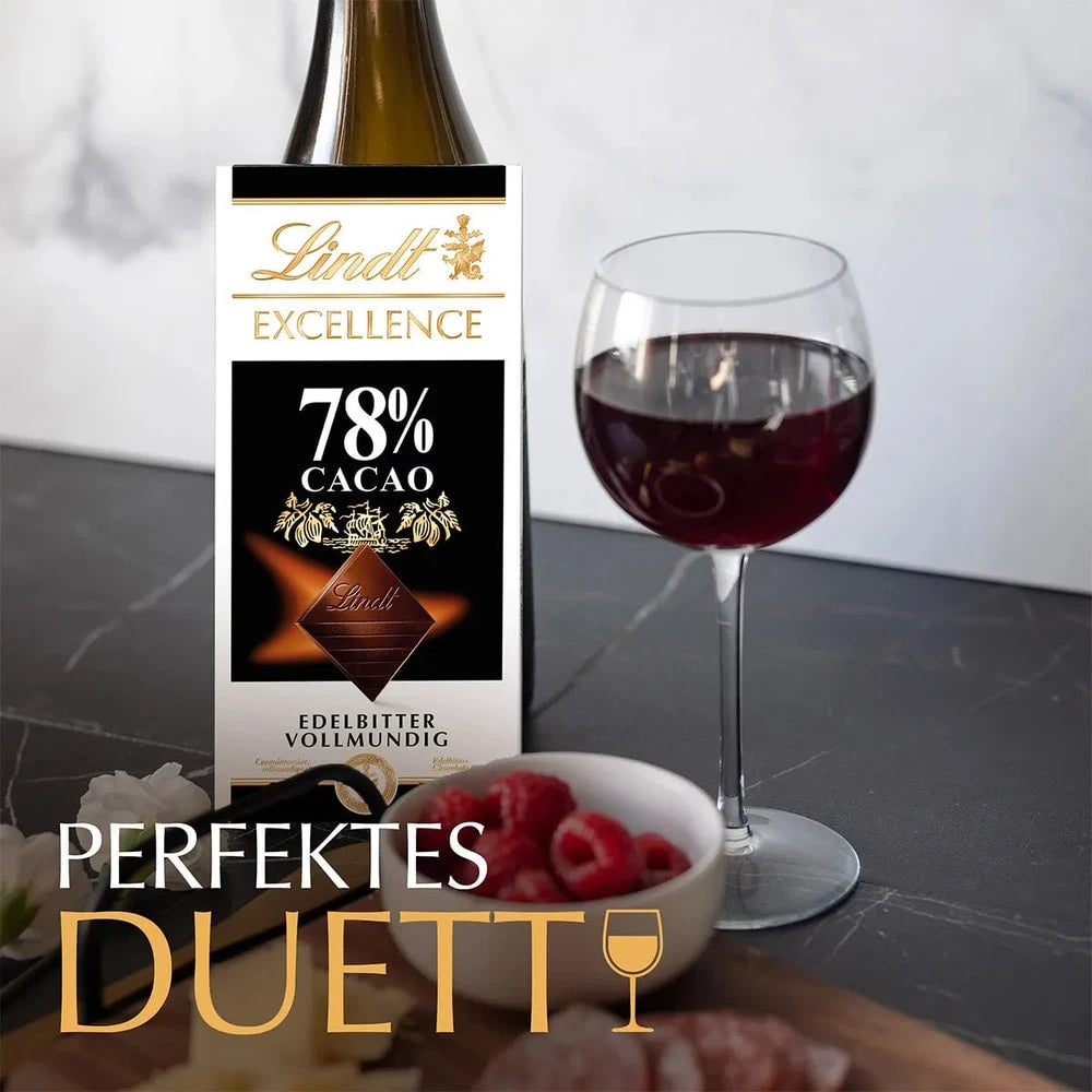 Lindt Excellence 78 % Edelbitter, 100g Tafel