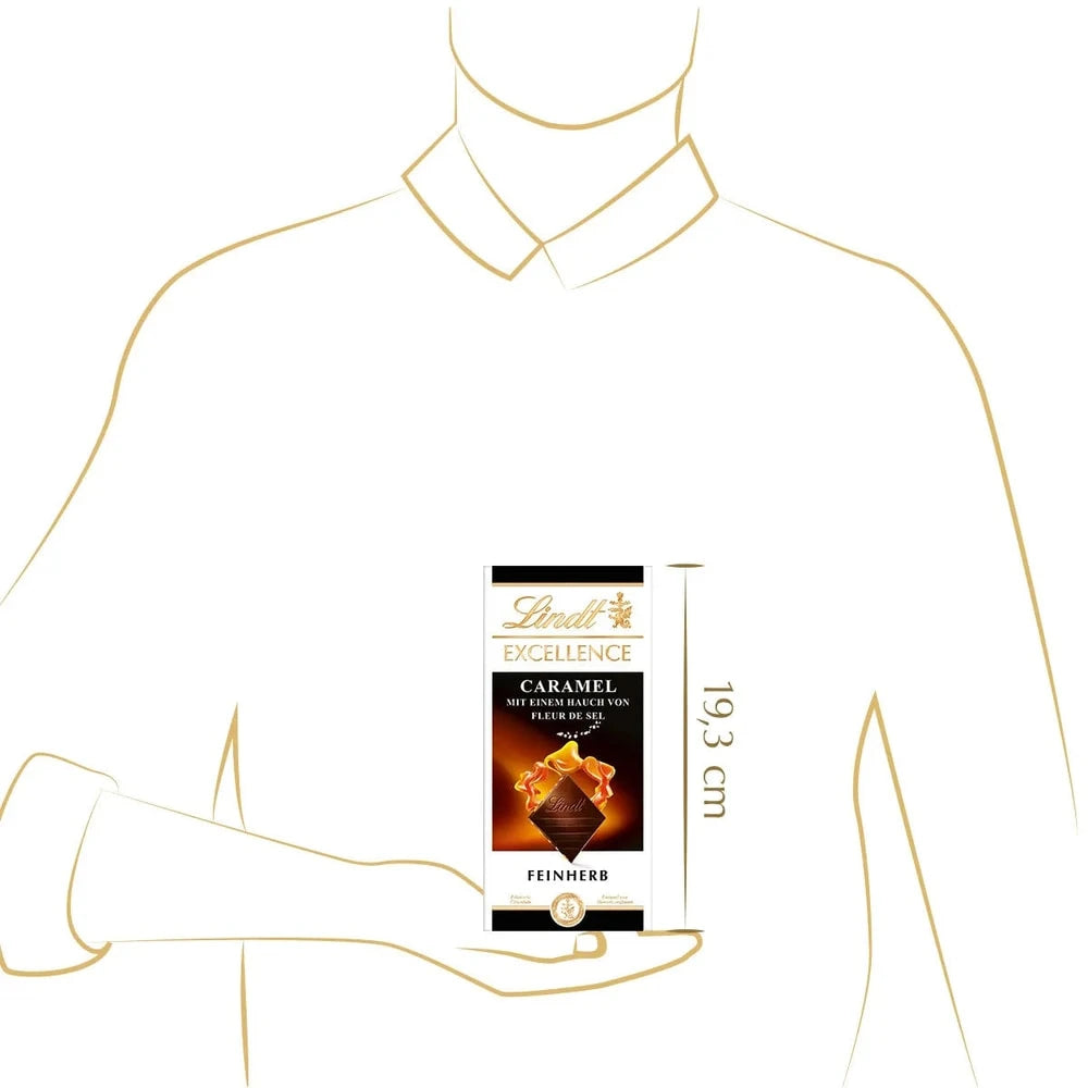 Lindt Excellence Caramel Fleur de Sel feinherbe Schokolade 100g