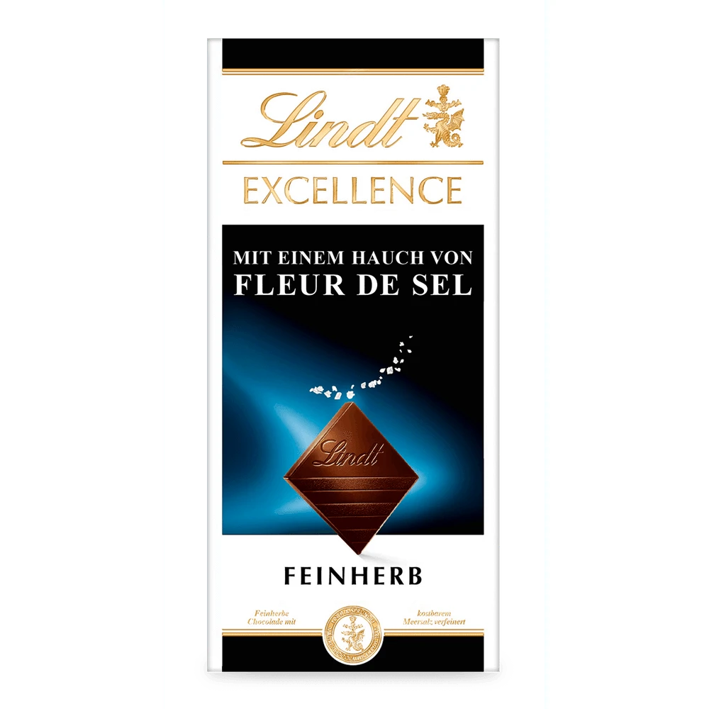 Lindt Excellence Fleur de Sel, Meersalz, Schokolade, 100g