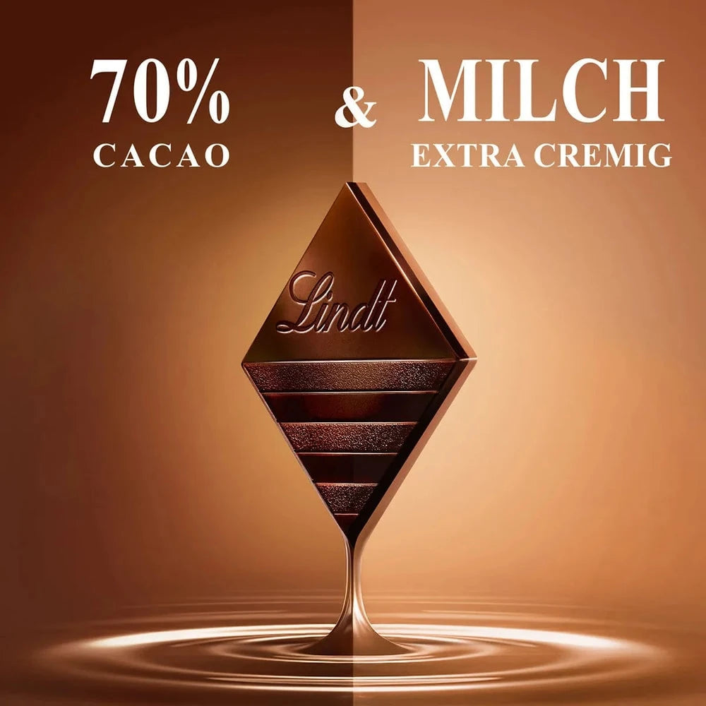 Lindt Excellence Fusion 70% Kakao & Milch | Edelbitter auf Vollmilch | 100g Tafe