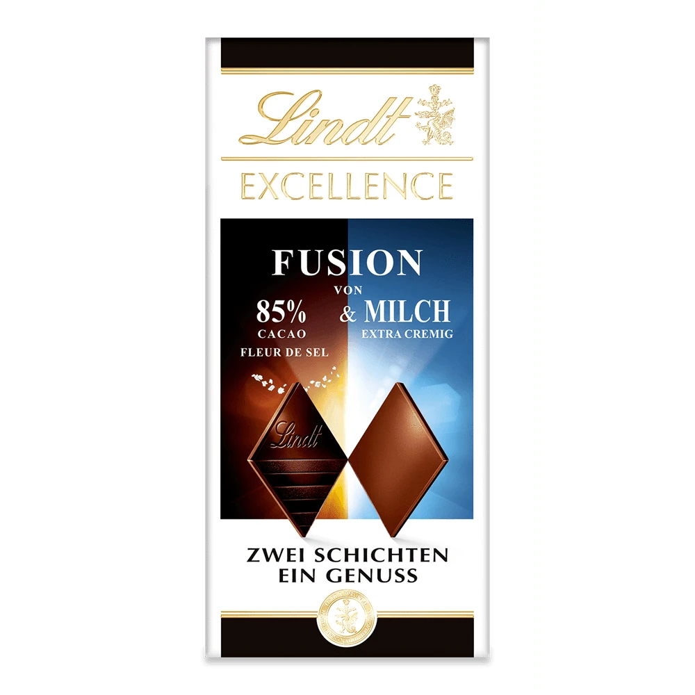Lindt Excellence Fusion 85% Kakao Fleur de Sel & Milch | mit Meersalz 100g