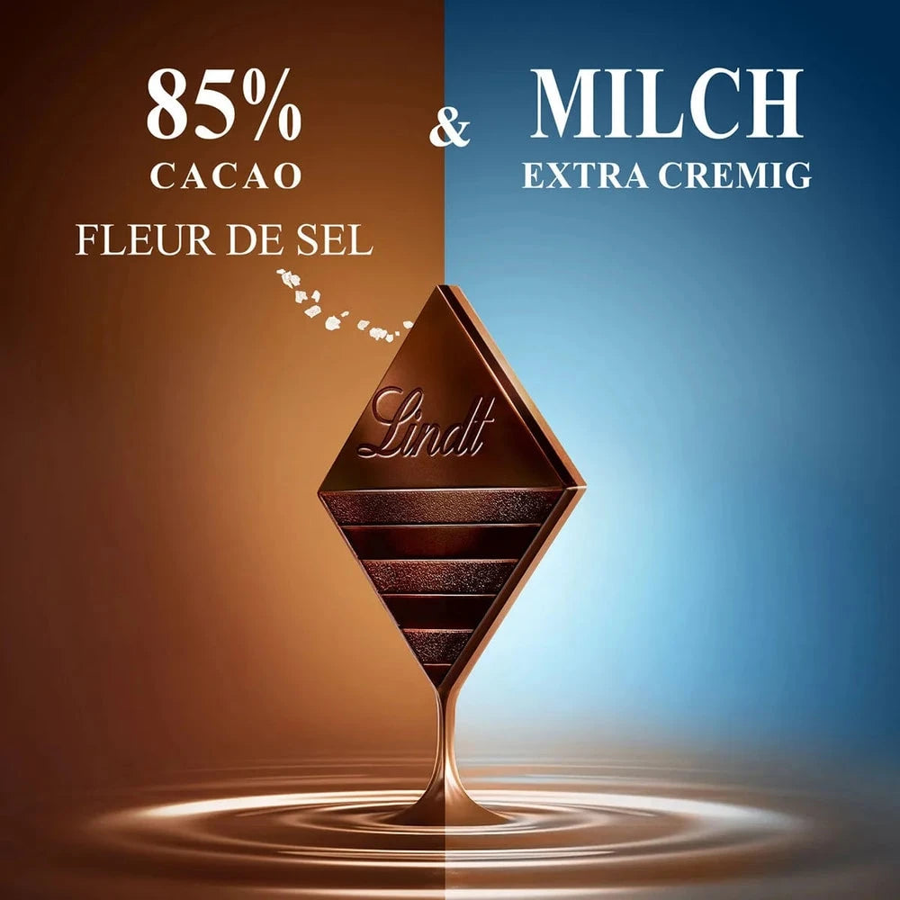 Lindt Excellence Fusion 85% Kakao Fleur de Sel & Milch | mit Meersalz 100g