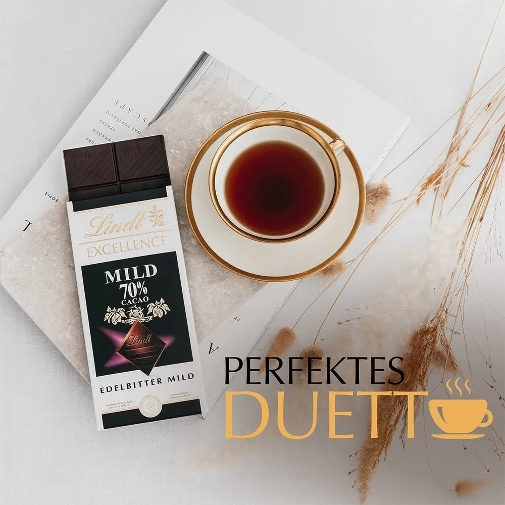 Lindt Excellence Mild 70% Cacao, Schokolade, 100g Tafel