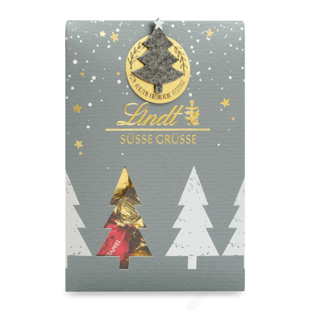 Lindt Filz Edition Süße Grüße Tasche 125 g