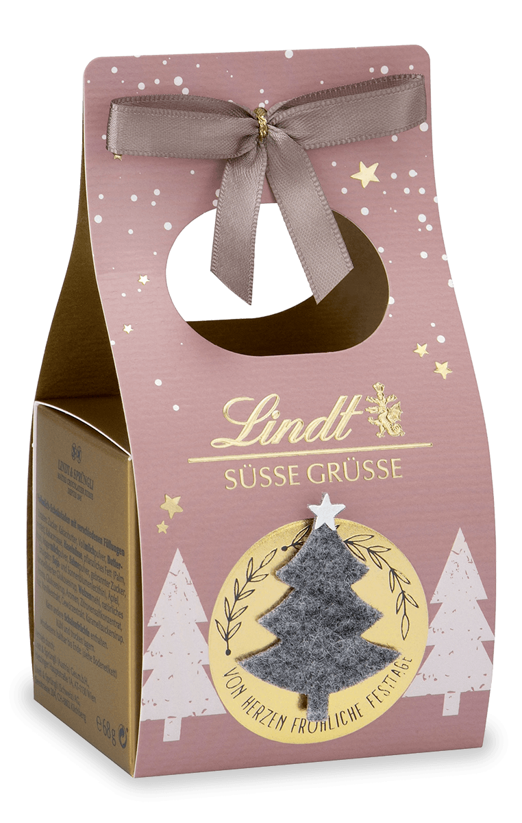 Lindt Filz Edition Süße Grüße Kleine Tasche 68 g